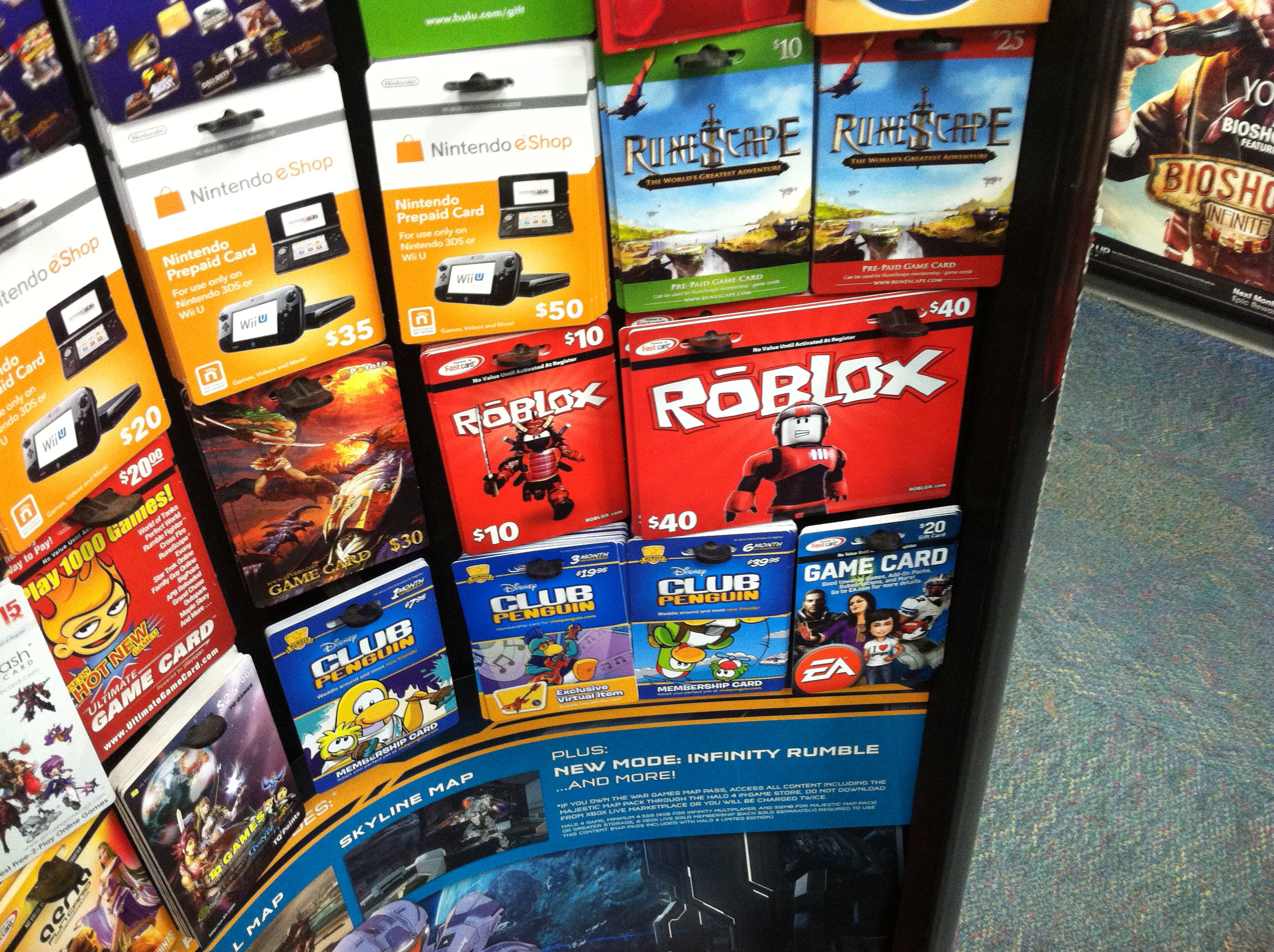 gamestop roblox cards