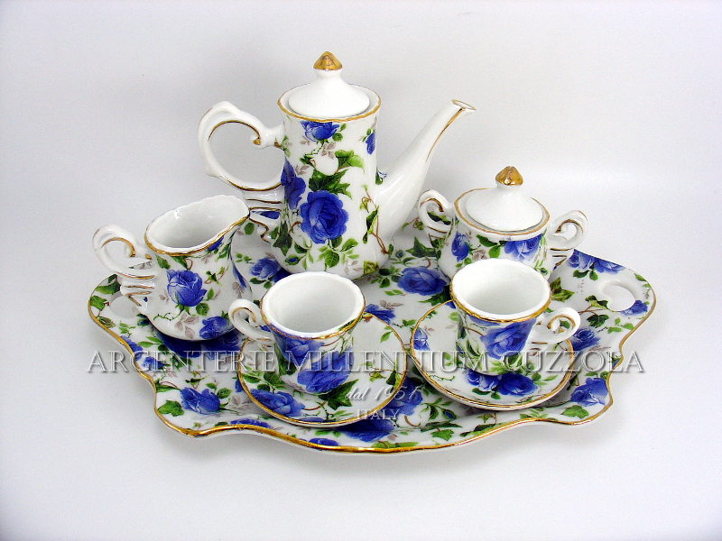 Odoria 1/12 Miniatura 15pz Servizio di tè in Porcellana Cucina di Casa delle Bambole 