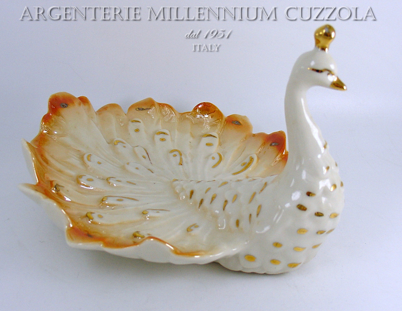 Capodimonte Peacock Favours Wedding Communion Baptism Vintage Vuotatasche Ebay